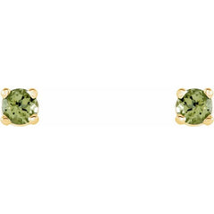 14K Yellow 2.5 mm Natural Peridot Stud Earrings 14K Yellow 2.5 mm Natural Peridot Stud Earrings
