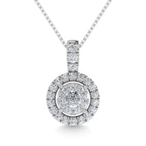 Diamond 1/4 Ct.Tw. Fashion Pendant in 14K White Gold