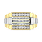 Diamond 1/2.Tw. Mens Rolex Ring in 10K Two Tone Gold