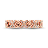 Diamond 1/5 Ct.Tw. Stack Band in 14K Rose Gold