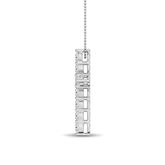 Diamond 1 1/8 Ct.Tw. Cross Pendant in 14K White Gold