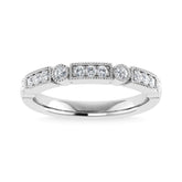 Diamond 1/4 Ct.Tw. Stack Band in 14K White Gold