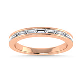 Diamond 3/8 Ct.Tw. Baguette Cut Anniversary Band in 14K Rose Gold
