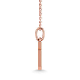 Diamond 1/10 Ct.Tw. Cross Pendant in 10K Rose Gold