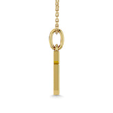 Diamond 1/10 Ct.Tw. Cross Pendant in 10K Yellow Gold