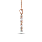 Diamond Fashion Pendant 1/6 ct tw in 10K Rose Gold