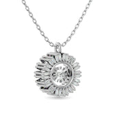 10KT WHITE GOLD 1/6CT TW DIAMOND PENDANT