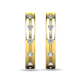 Diamond 1/6 ct tw Rount Cut Earrings in 14K Yellow Gold