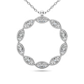 Diamond 1/10 ct tw Fashion Pendant in 10K White Gold