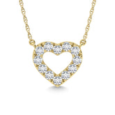 Diamond 1/20 Ct.Tw. Heart Pendant in 10K Yellow Gold