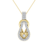 10K Yellow Gold 1/4 Ct.Tw. Diamond Shimmering Pendant
