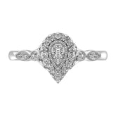 10K White Gold 1/4 Ct.Tw. Diamond Promise Ring