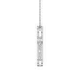 14K White Gold 1/5 Ct.Tw. Diamond Cross Pendant