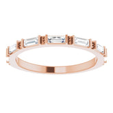 14K Rose 3/8 CTW Natural Diamond Anniversary Band