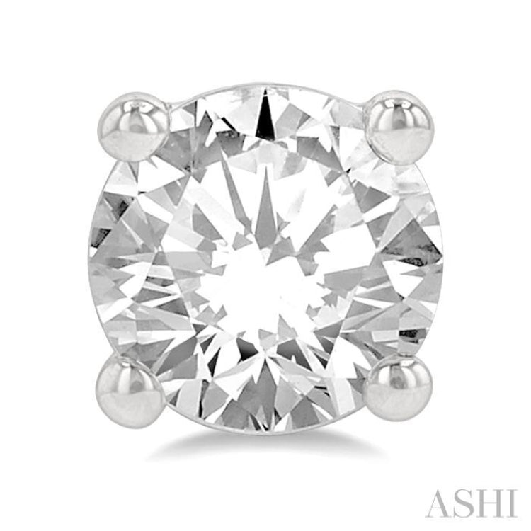 1 ctw Round Cut Diamond Stud Earring in 14K White Gold 1 ctw Round Cut Diamond Stud Earring in 14K White Gold