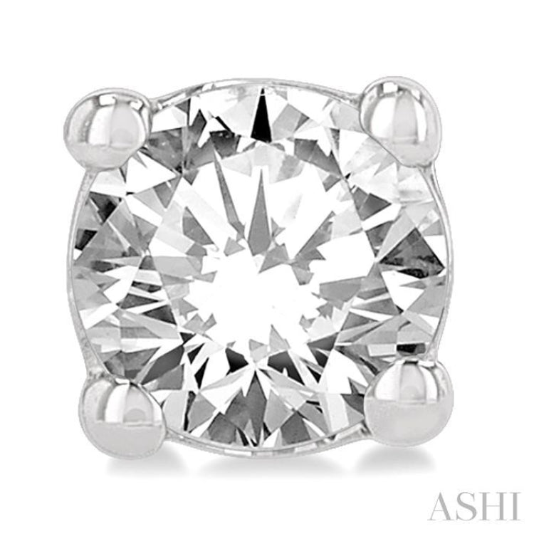 1/5 ctw Round Cut Diamond Stud Earring in 14K White Gold 1/5 ctw Round Cut Diamond Stud Earring in 14K White Gold