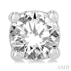 1/5 ctw Round Cut Diamond Stud Earring in 14K White Gold 1/5 ctw Round Cut Diamond Stud Earring in 14K White Gold