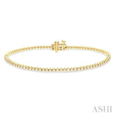 1 Ctw Round Cut Diamond Tennis Bracelet in 14K Yellow Gold