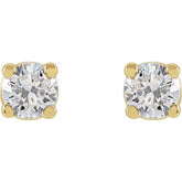 14K Yellow 1/4 CTW Lab-Grown Diamond Earrings