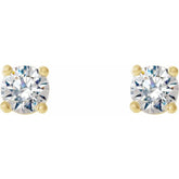 14K Yellow 1/6 CTW Lab-Grown Diamond Stud Earrings