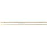 14K Yellow 1.25 mm Wheat 24" Chain