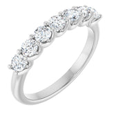 14K White 5/8 CTW Lab-Grown Diamond Anniversary Band