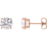 14K Rose 2 1/2 CTW Lab-Grown Diamond Earrings