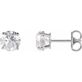 14K Yellow 6 mm Natural Mozambique Garnet Earrings