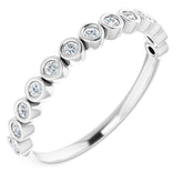 14K White 1/2 CTW Lab-Grown Diamond Anniversary Band