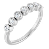 Platinum 1/5 CTW Lab-Grown Diamond Anniversary Band