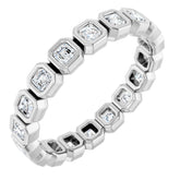 14K Rose 1 CTW Lab-Grown Diamond Eternity Band Size 7