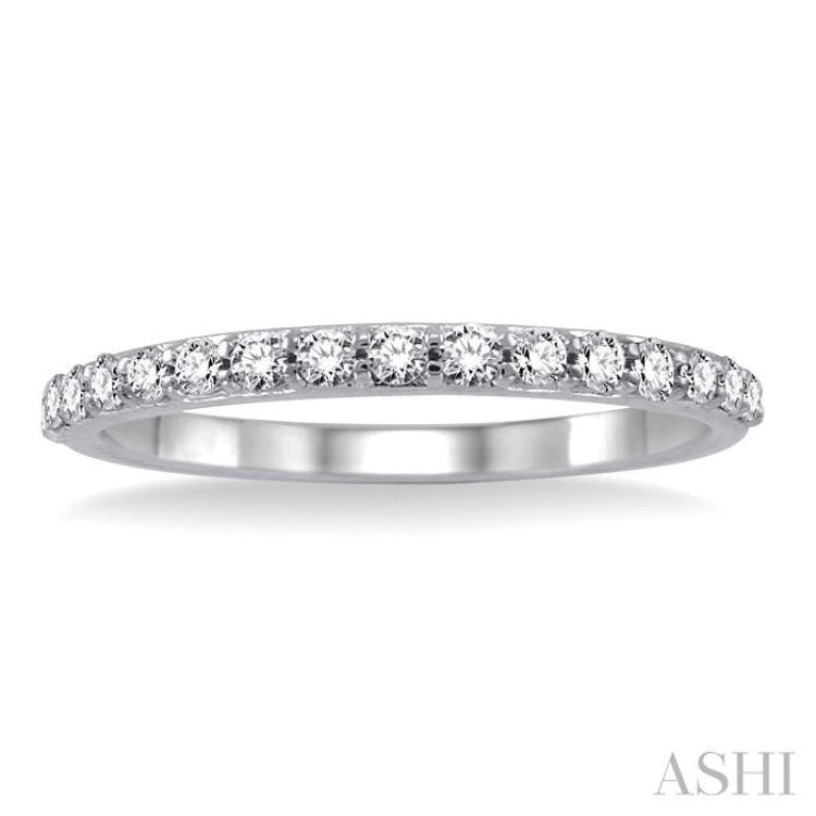 1/3 Ctw Round Cut Diamond Wedding Band in 14K White Gold 1/3 Ctw Round Cut Diamond Wedding Band in 14K White Gold