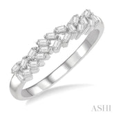 1/5 Ctw Scatter Baguette Cut Diamond Fashion Ring in 14K White Gold
