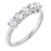 14K White 1/2 CTW Lab-Grown Diamond Anniversary Band