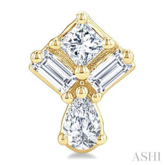 .33CTTWDM MIX FANCY SHAPE ER YG 14K-G*