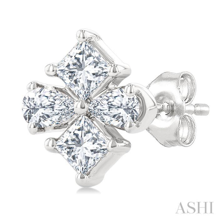 .35CTTWDM MIXED FANCY SHAPE ER WG 14K-G*