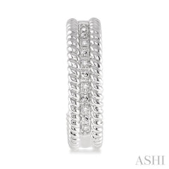 1/20 ctw Single Cut Diamond Fashion Earrings in Sterling Silver