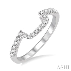 1/3 ctw Round Cut Diamond Wedding Band in 14K White Gold
