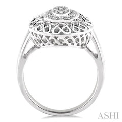 1/20 Ctw Round Cut Diamond Fashion Ring in Sterling Silver