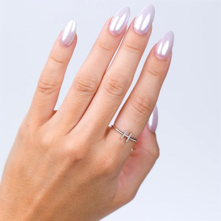 1/20 Ctw Initial 'A' Round Cut Diamond Fashion Ring in 10K Yellow Gold