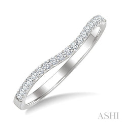 1/5 Ctw Round Diamond Wedding Band in 14K White Gold