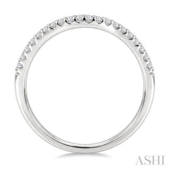 1/5 Ctw Round Diamond Wedding Band in 14K White Gold