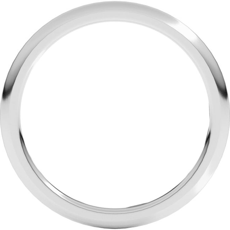 Platinum 1.5 mm Comfort-Fit Half Round Band Size 6
