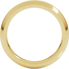 14K Yellow Gold 4 mm Comfort-Fit Half Round Band Size 12