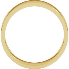 14K Yellow Gold 5 mm Flat Band Size 5.5