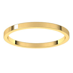 10K Yellow Gold 1.5 mm Flat Band Size 10