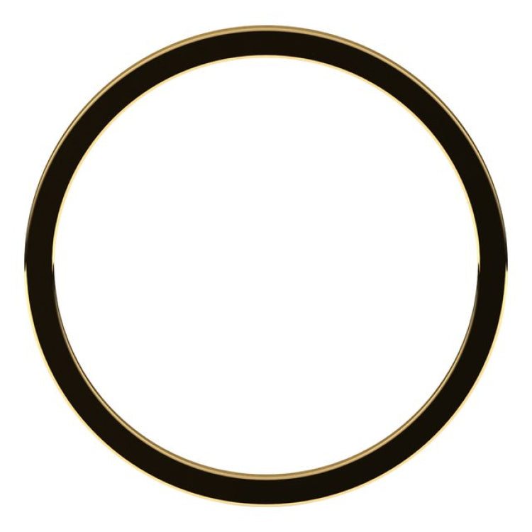 14K Yellow Gold 1 mm Flat Band Size 11