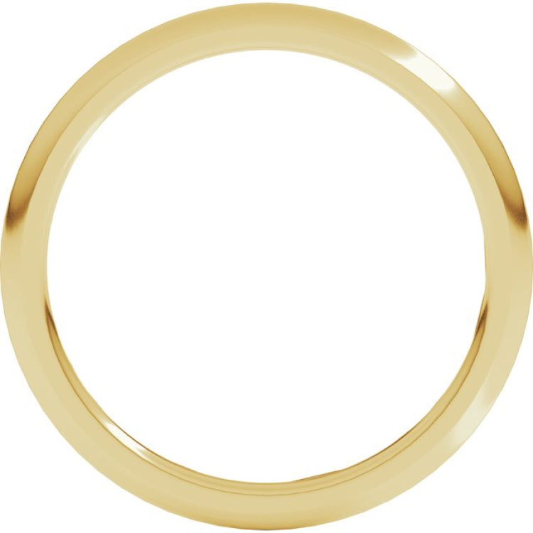 18K Yellow Gold 1.5 mm Comfort-Fit Half Round Band Size 6.5