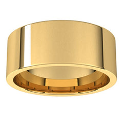18K Yellow Gold 8 mm Lightweight Comfort-Fit Flat Band Size 5.5