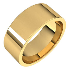 14K Yellow Gold 8 mm Lightweight Comfort-Fit Flat Band Size 7